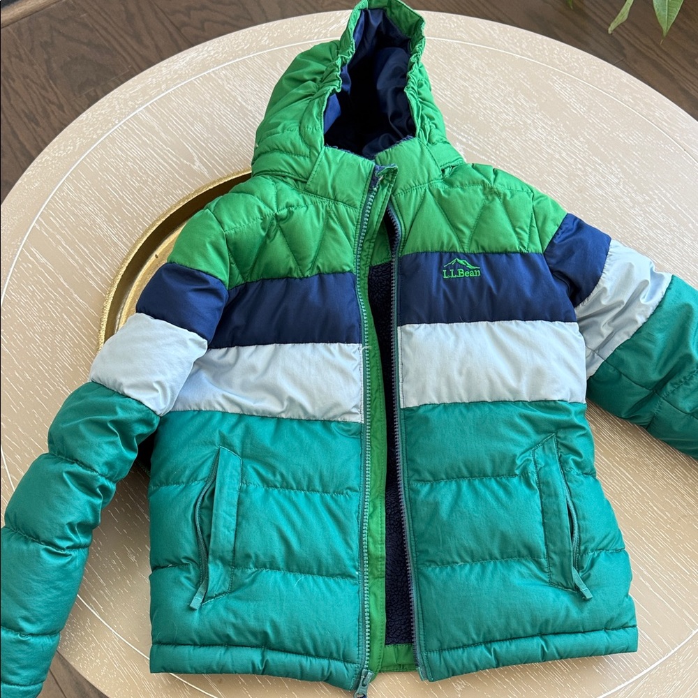 L.L. Bean Multicolor Hooded Jacket